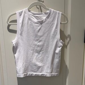Athleta White Muscle Tee